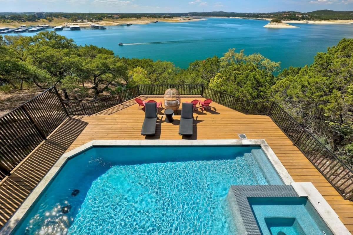 Вілла Atlantis On Lake Travis Pool Hot Tub Dock Leander Екстер'єр фото